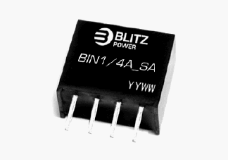 BIN1/4A-1212SA, 0.25 Вт Нестабилизированные изолированные DC/DC преобразователи, узкий диапазон входного напряжения, один выход